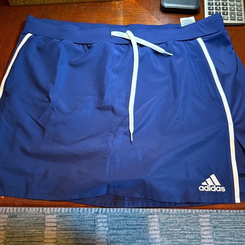 Adidas Aeroeeady Navy Skort NWT size XL - Picture 1 of 7
